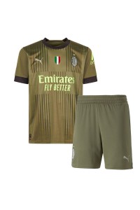 AC Milan Babyklær Tredje Fotballdrakt til barn 2022-23 Korte ermer (+ Korte bukser)